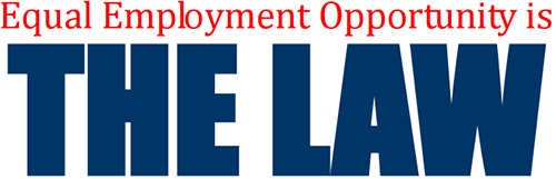 image of equal employment opportunity is the law logo