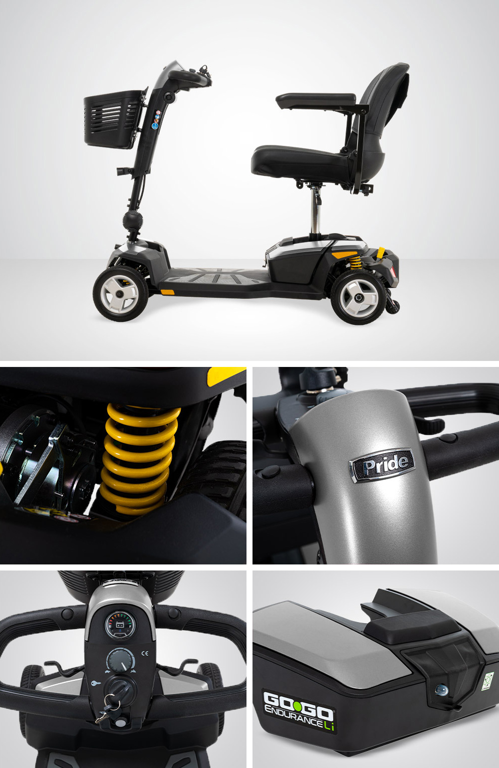 Endurance Li Power Scooter Features