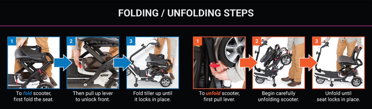 folding scooter sequence