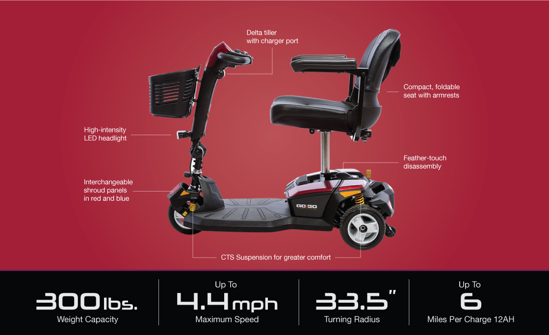 go-go lx with cts suspension 3-wheel specifications image