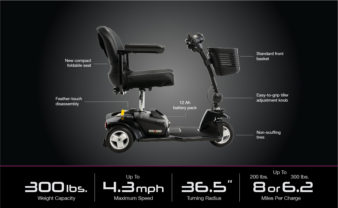 go-go elite traveller 3-wheel specifications image