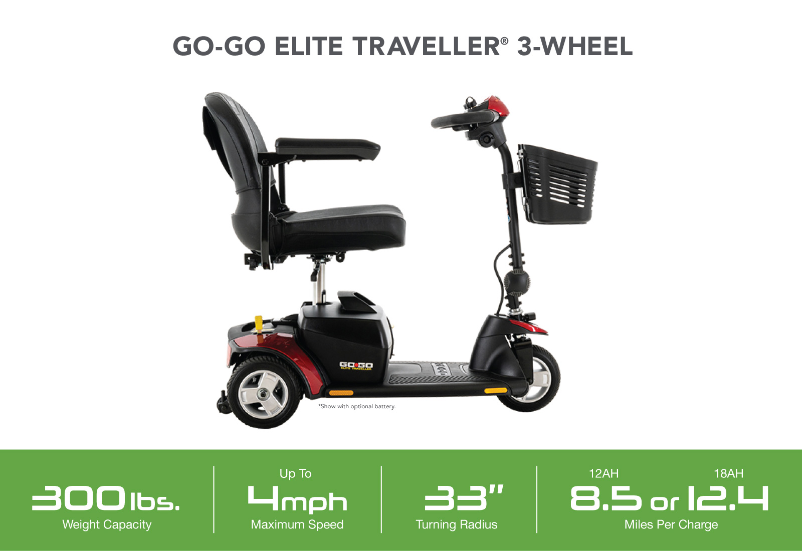 Go-Go Elite Traveller 3-Wheel