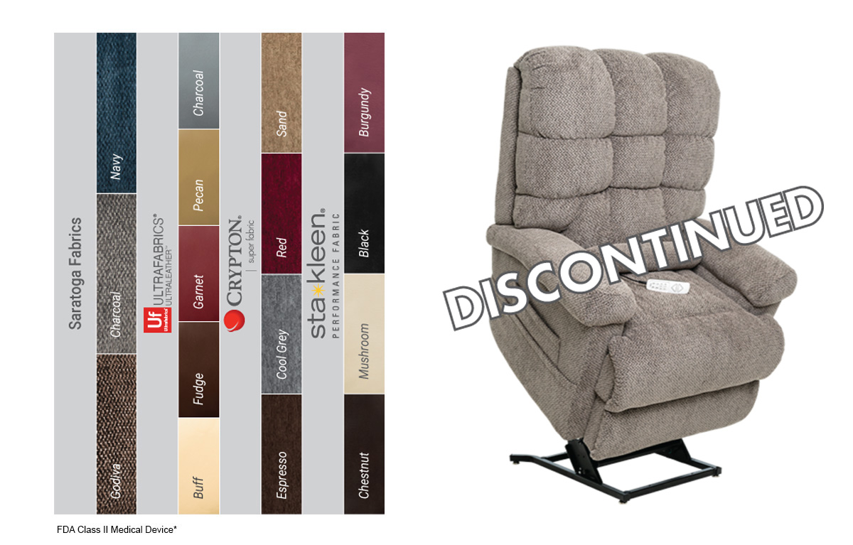 image of lc 580 power lift recliner colors