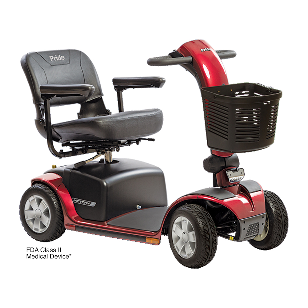 Victory 10 4-wheel scooter in Candy Apple Red