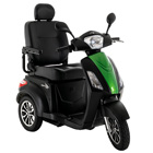 image of black raptor 3 wheel scooter