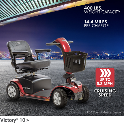 Used Pride Victory 10 3-Wheel Mobility Scooter