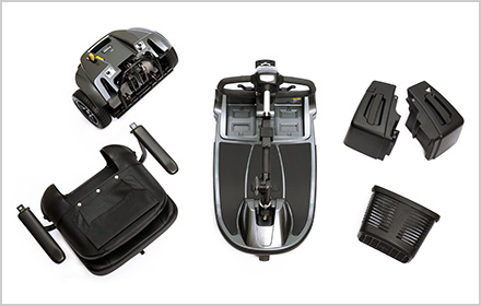 Convenient Disassembly - Pride Mobility Scooters, Revo 2.0