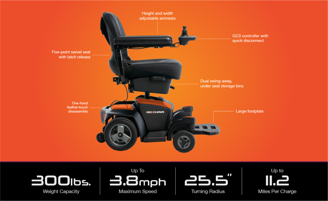 go chair specifications image