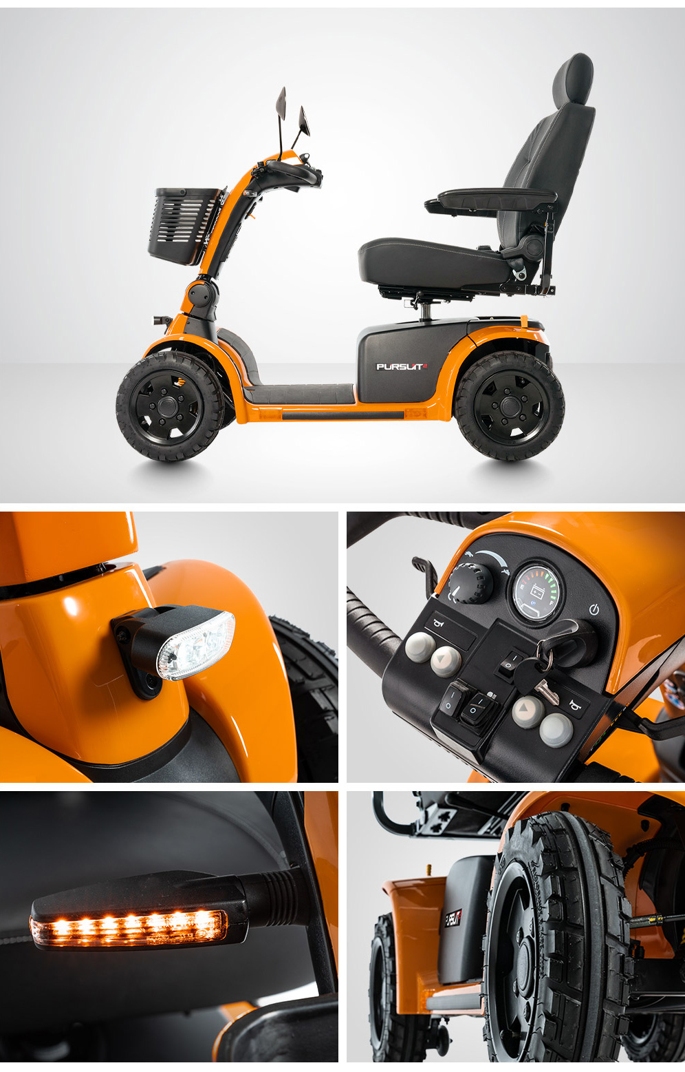 Pursuit 2 Power Scooter Features