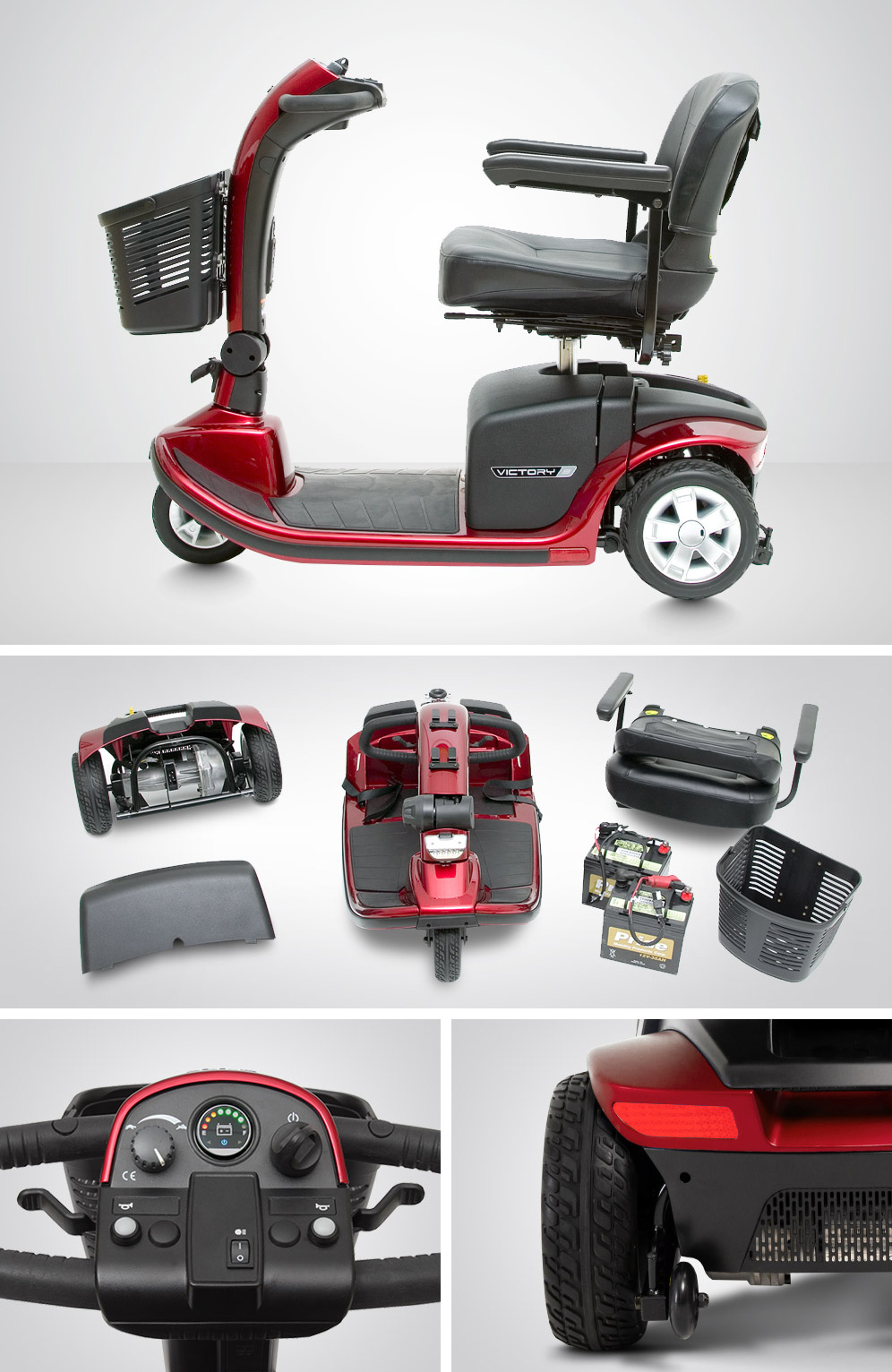 Victory 9 3-Wheel Scooter :: Pride Electric Scooters | Pride Mobility®