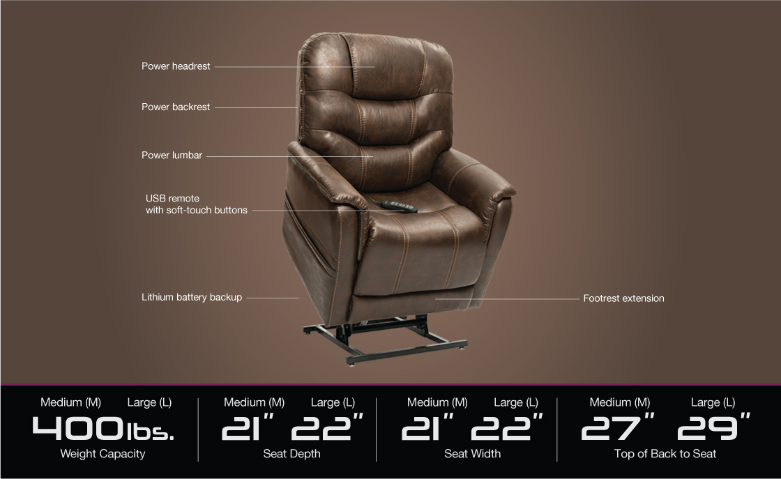 Pride vivalift elegance plr 975 power lift recliner specifications image