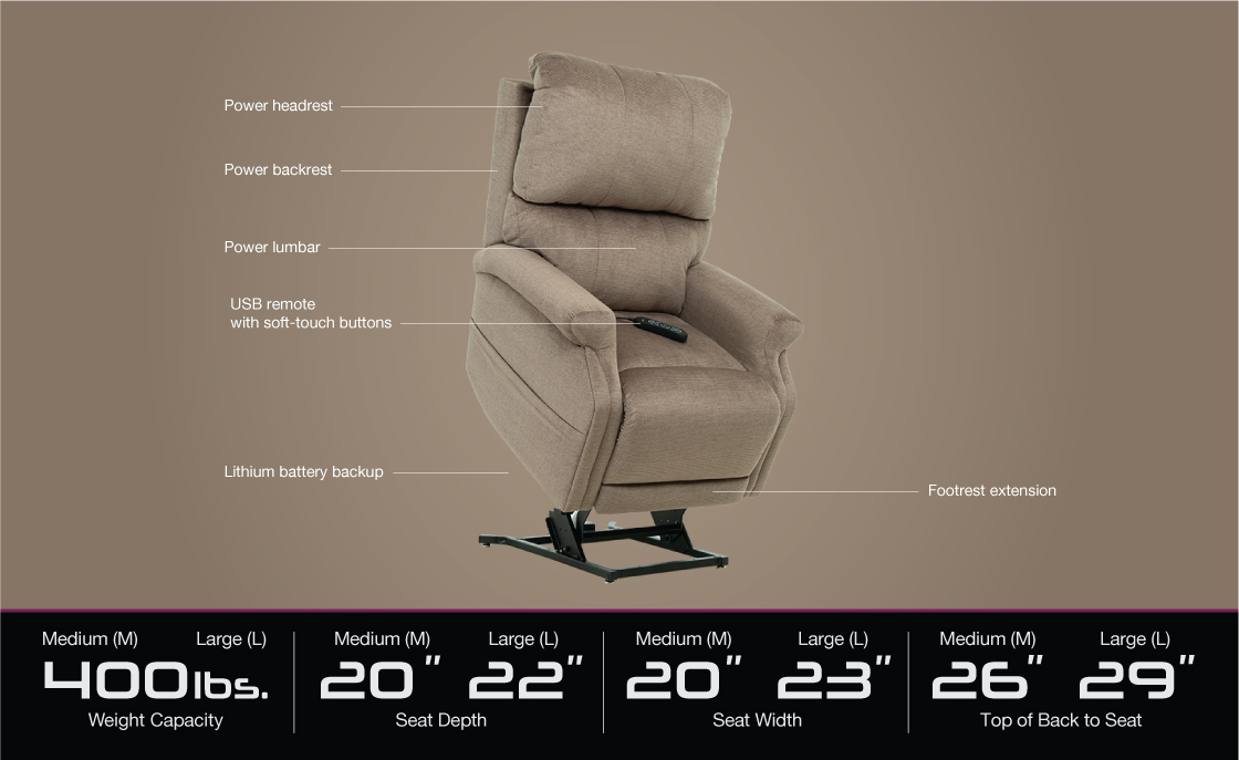 vivalift escape plr 990 power lift recliner specifications image