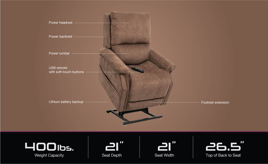 vivalift metro plr 925 power lift recliner specifications image