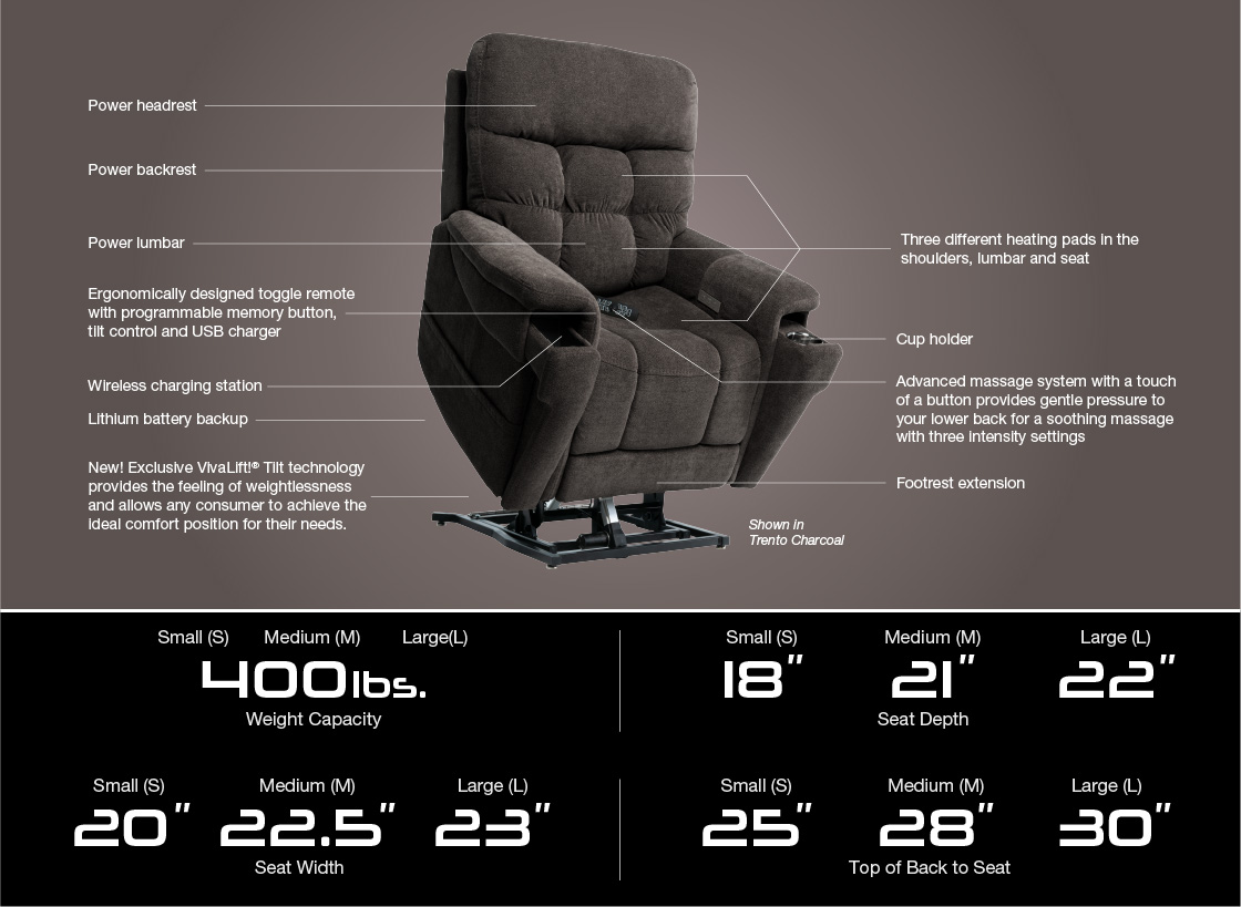 Pride VivaLift! Legacy 2 Lift Chair (Large) - Mobility1st