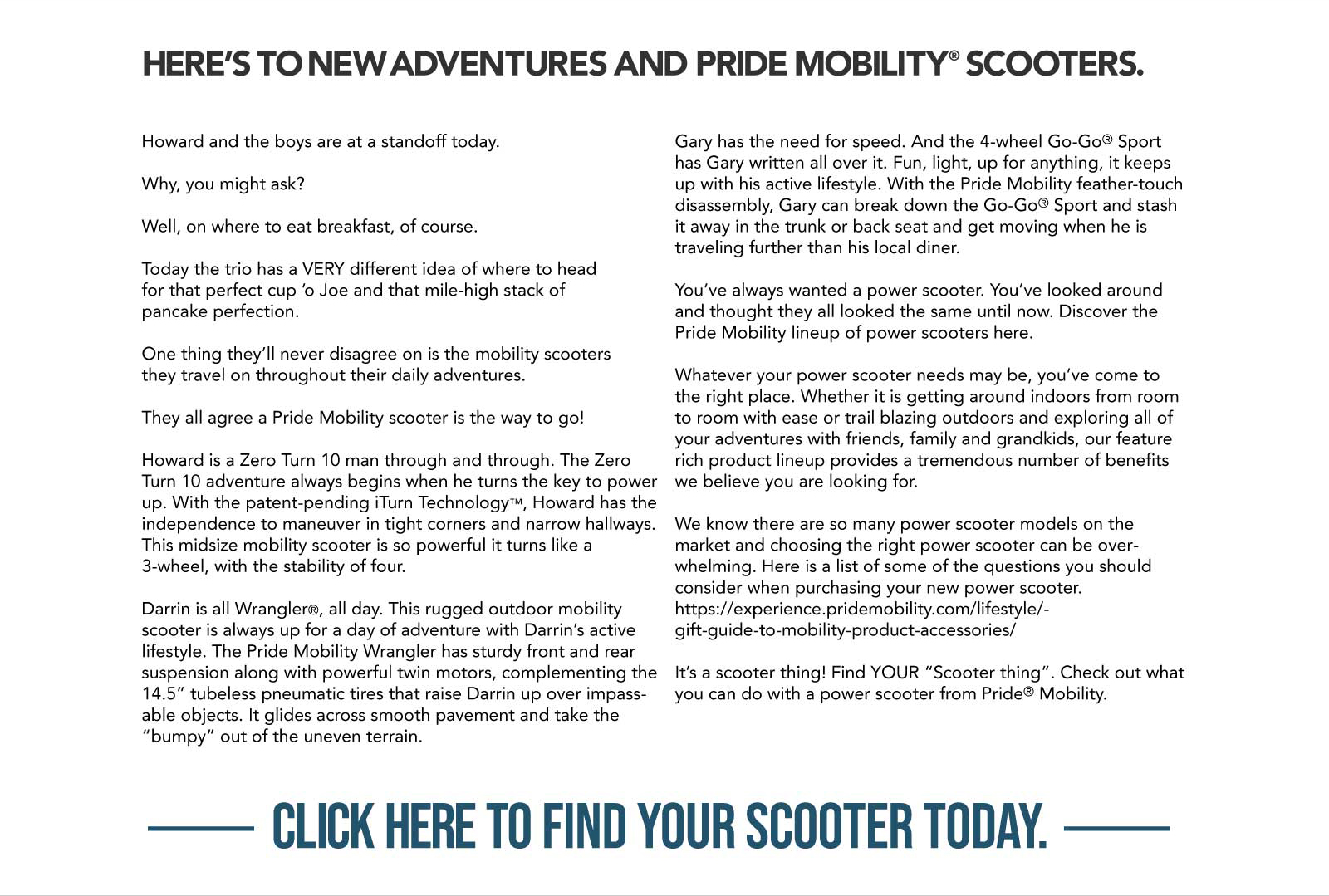 Why Buy a Pride Mobility Power Scooter - Pride Mobility Products Corp.