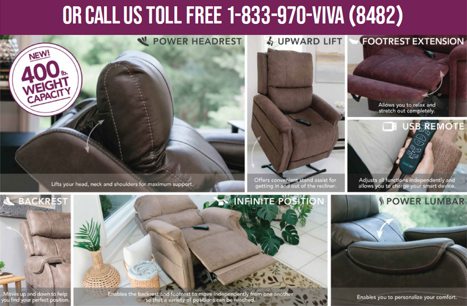 VivaLIFT! Power Recliners